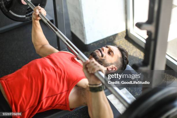 bench press - workout bench stock pictures, royalty-free photos & images