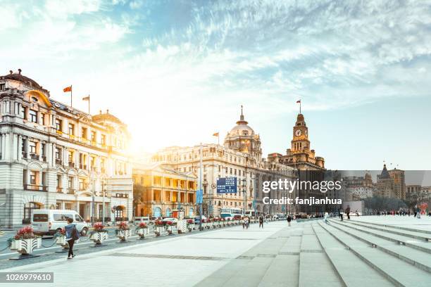 the bund,shanghai,china. - bund stock pictures, royalty-free photos & images