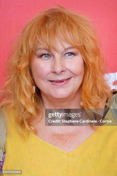 Yolande Moreau attends "The Summer House " photocall during the 75th Venice Film Festival at Sala Casino on September 5, 2018 in Venice, Italy.