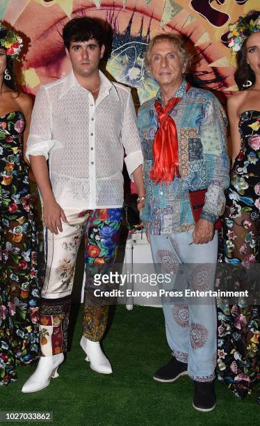Palomo Spain attends Flower Power VIP Party on August 13, 2018 in Ibiza, Spain.