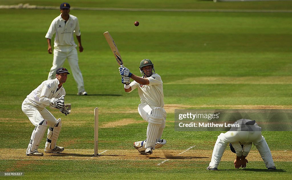 Derbyshire v Australia - Warm up Match: Day One