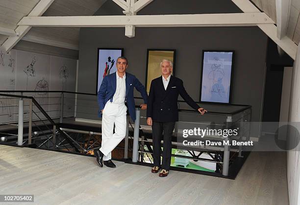 Antonio Monfreda and Patrick Kimonth attend the Valentino Garavani Archives Dinner Party on July 7, 2010 in Versailles, France.