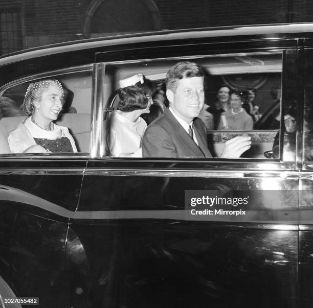 Second day of the private visit to London of American President John F. Kennedy and the First Lady Jacqueline Kennedy for the christening ceremony of...