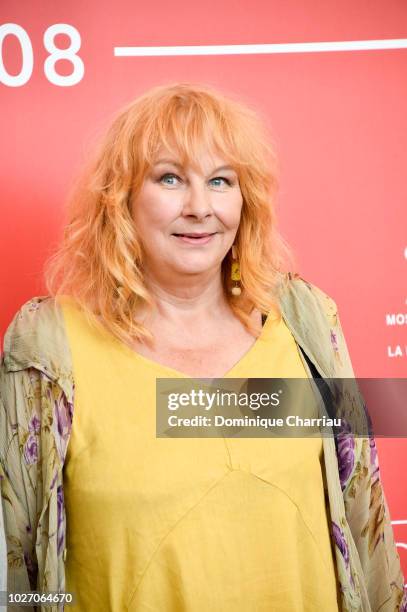 Yolande Moreau attends "The Summer House " photocall during the 75th Venice Film Festival at Sala Casino on September 5, 2018 in Venice, Italy.