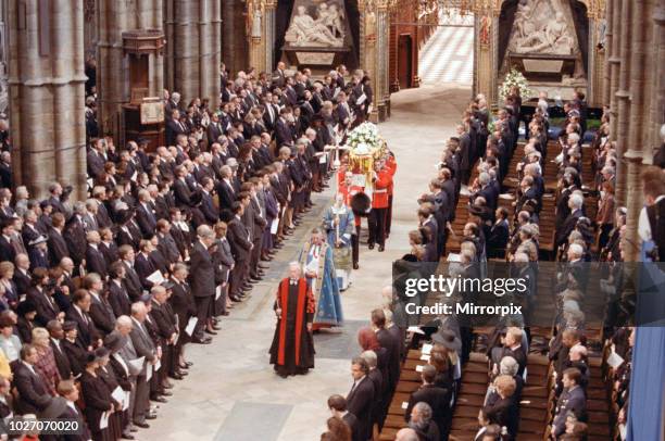 The funeral of Diana, Princess of Wales at Westminster Abbey, London. 6th September 1997.