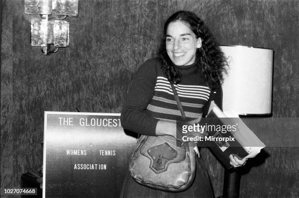 Tennis player Julie Heldman pictured at the Women's Tennis Association meeting held at the Gloucester Hotel. 21st June 1973.