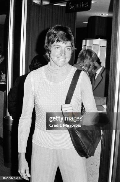 Tennis player Margaret Court pictured at the Women's Tennis Association meeting held at the Gloucester Hotel. 21st June 1973.
