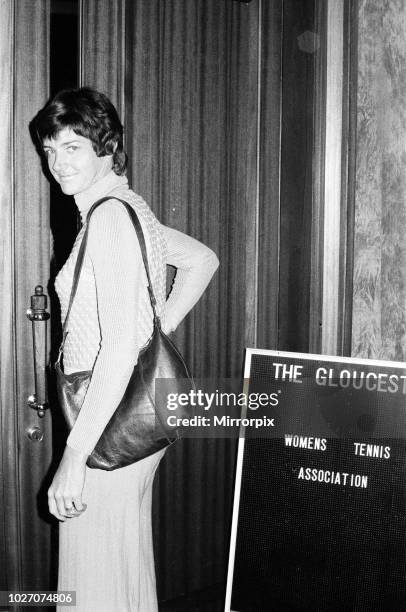 Tennis player Margaret Court pictured at the Women's Tennis Association meeting held at the Gloucester Hotel. 21st June 1973.