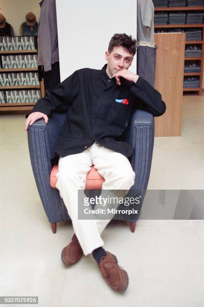 English-born Irish stand-up comedian, Sean Hughes. 7th February 1994.