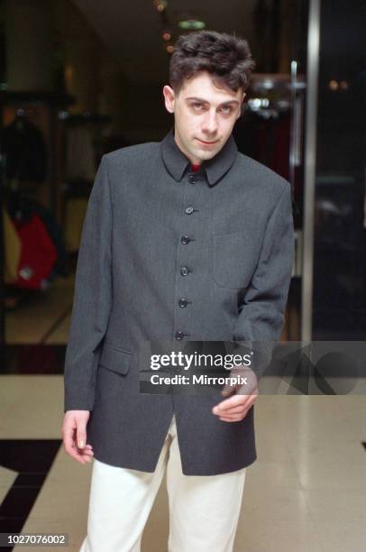 English-born Irish stand-up comedian, Sean Hughes. 7th February 1994.