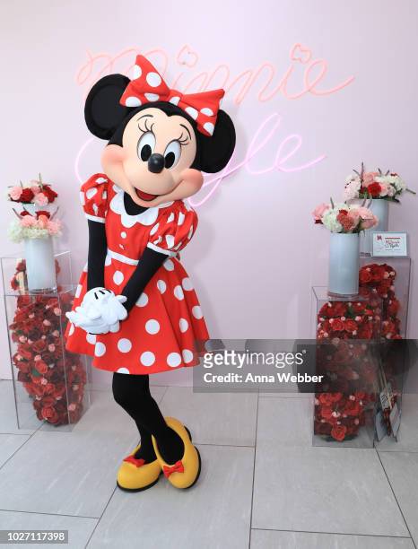 Minnie Mouse attends the #MinnieStyle Suite celbrating Minnie Mouse's 90th Anniversary at Nomo Soho Hotel on September 5, 2018 in New York City.