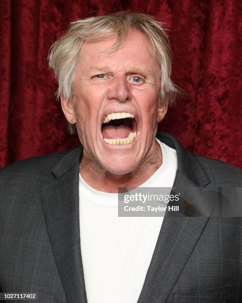 Gary Busey visits the SiriusXM Studios on September 5, 2018 in New York City.