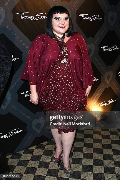 Beth Ditto attends the Thomas Sabo Collection Launch on July 8, 2010 in London, England.