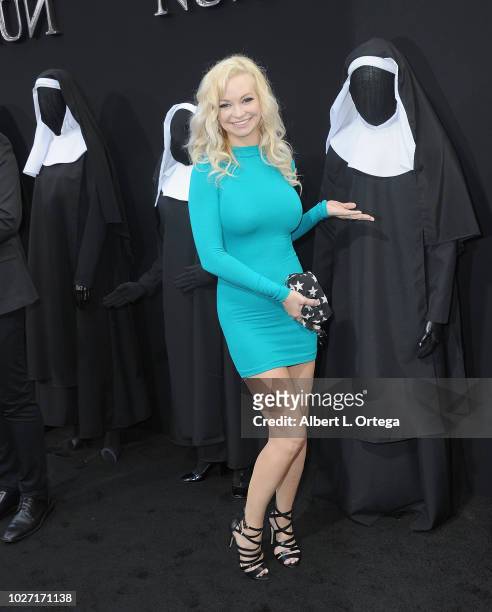 Actress Mindy Robinson arrives the Premiere Of Warner Bros. Pictures' "The Nun" held at TCL Chinese Theatre on September 4, 2018 in Hollywood,...