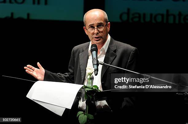 Author Don Winslow attends La Milanesiana held at Teatro Dal Verme on July 8, 2010 in Milan, Italy.