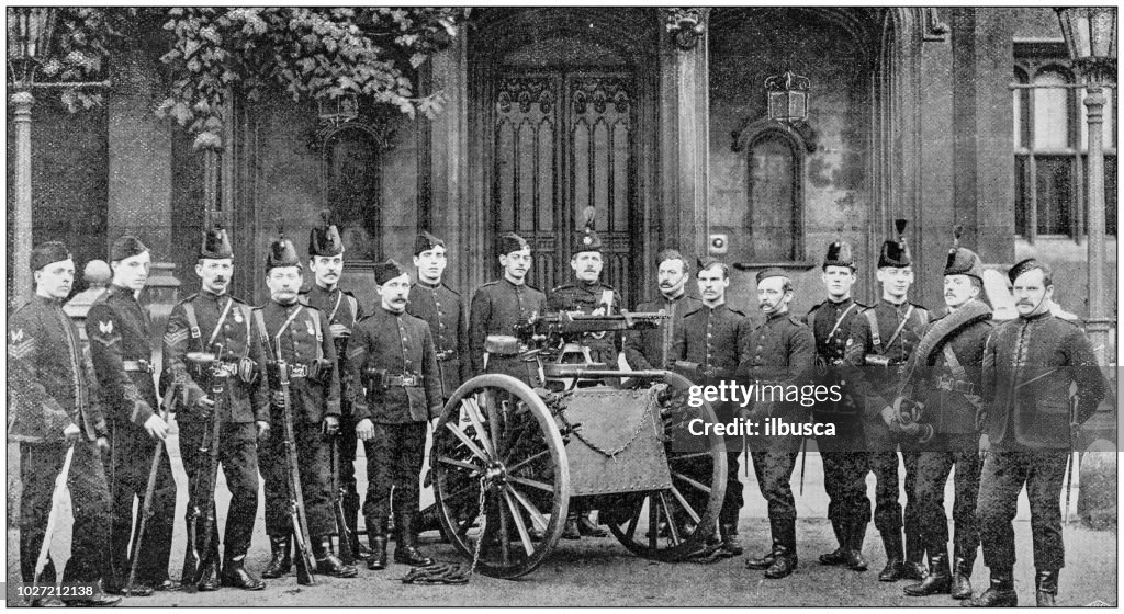 Marinen och armén antika historiska fotografier: Central London Rangers