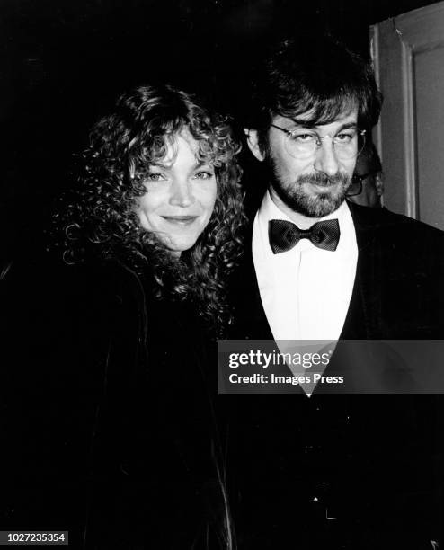 Amy Irving and Steven Spielberg circa 1986 in New York.