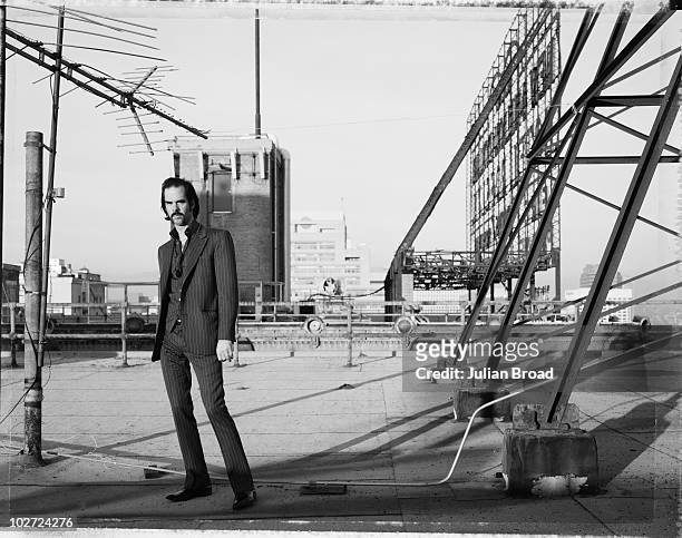 Musician Nick Cave poses for a portrait shoot in New York, USA.