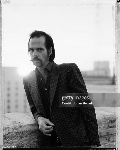 Musician Nick Cave poses for a portrait shoot in New York, USA.