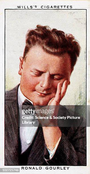 Ronald Gourley, cigarette card. Wills cigarette card, from Radio Celebrities. No 15, 1934. Ronald Gourley, pianist-entertainer and siffleur, was...