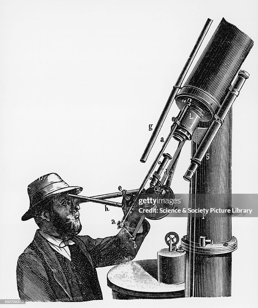 Solar spectroscope, 19th century.