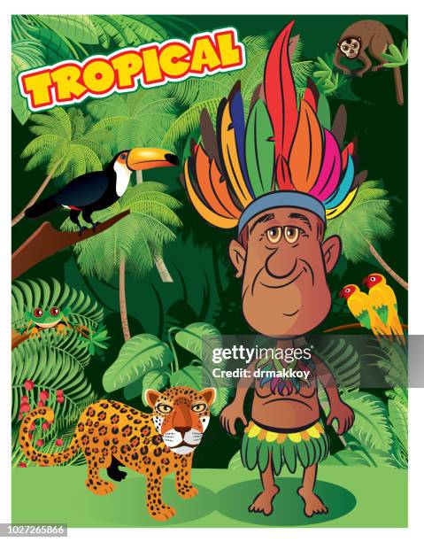 Amazon Rainforest And Amazon Man High-Res Vector Graphic - Getty Images