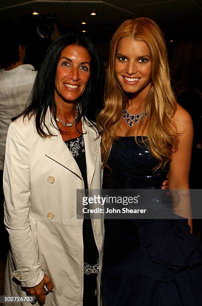 Cathy Winterstern and Jessica Simpson