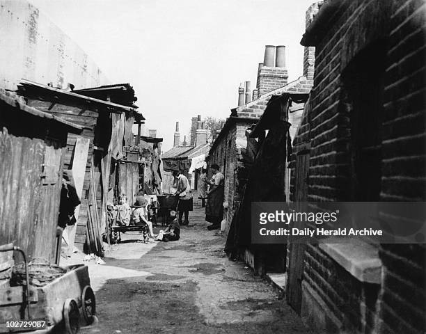 Slum housing, South London, 7 September 1934. Woodlands Cottages, Camberwell in South London. Photograph by Edward G Malindine.