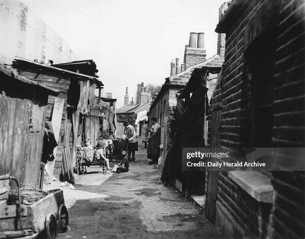 Slum housing, South London, 7 September 1934.