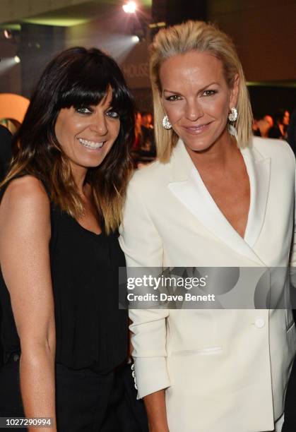 Claudia Winkleman and Elisabeth Murdoch attend the GQ Men of the Year Awards 2018 in association with HUGO BOSS at Tate Modern on September 5, 2018...