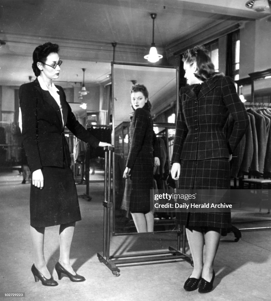WW2 utility clothing for women, c 1942.