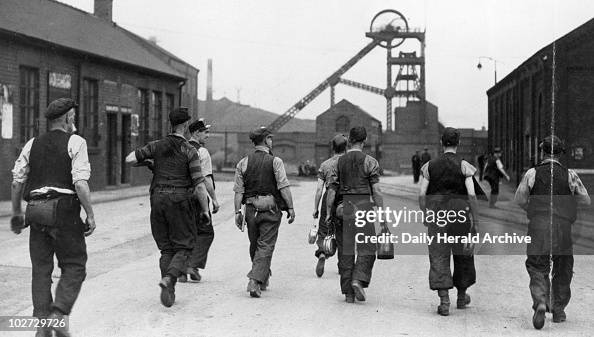 Miners At Grimethorpe Pit Yorkshire 16 September 1947 Miners At miners-at-grimethorpe-pit-yorkshire-16-september-1947-miners-at