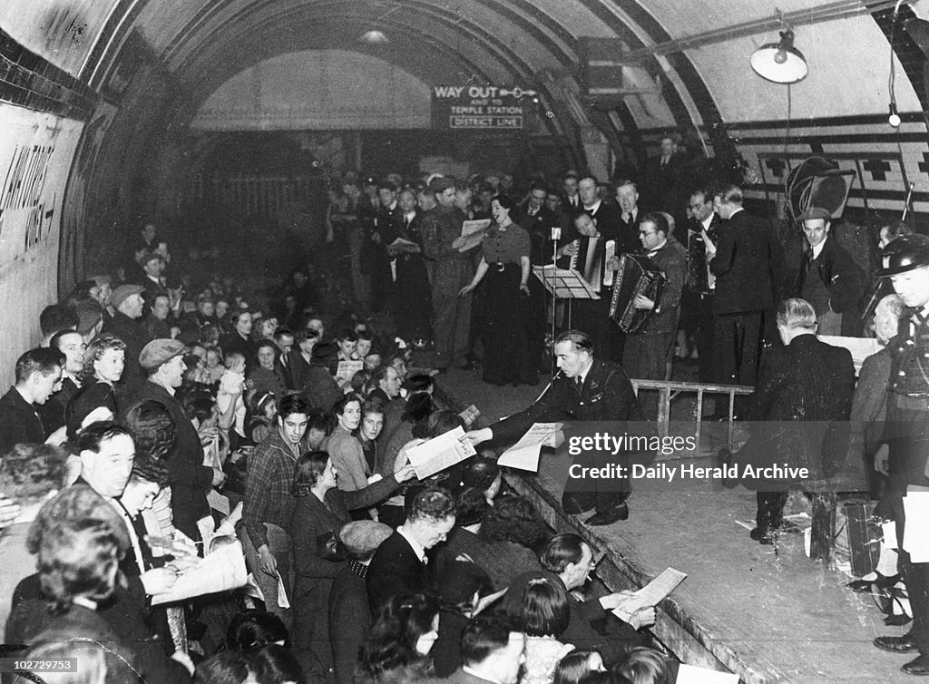 Underground concert, 9 October 1940.