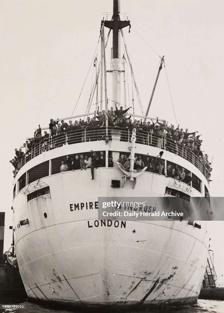 Windrush Arrives From Jamaica