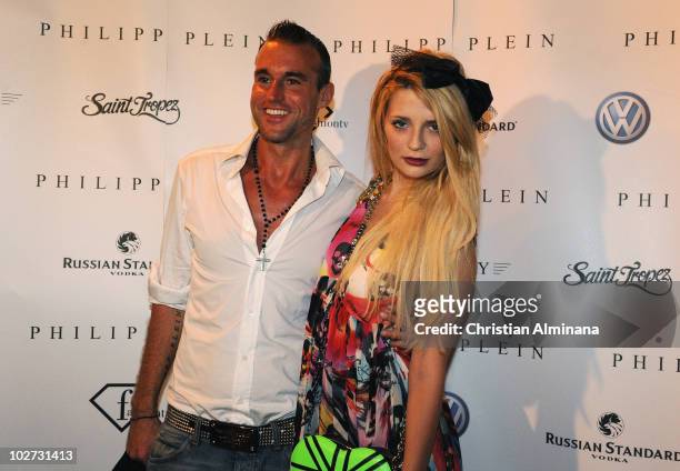 Mischa Barton and Philipp Plein attend Philipp Plein Boutique opening on July 8, 2010 in Saint-Tropez, France.