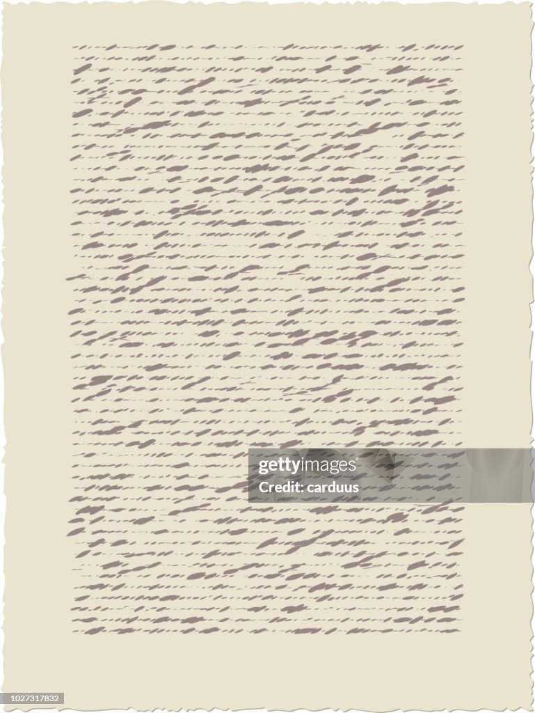 Vector illustration of old calligraph paper