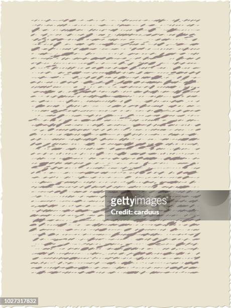 vector illustration of  old calligraph  paper - handwriting paper stock illustrations