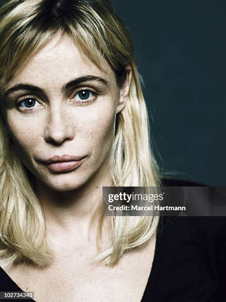 Actress Emmanuelle Beart poses for a portrait shoot in Deauville, France.