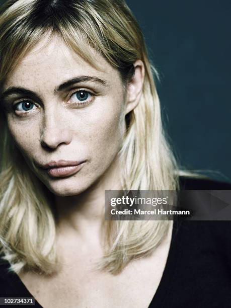 Actress Emmanuelle Beart poses for a portrait shoot in Deauville, France.