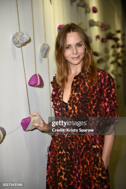 Designer Stella McCartney attends the 'Go For Good X Stella McCartney' at Galeries Lafayette on September 5, 2018 in Paris, France.