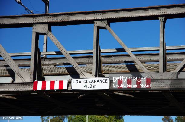 Low Railing Signage 252 Low Bridge Sign Stock Photos, High-Res Pictures, and Images - Getty ...