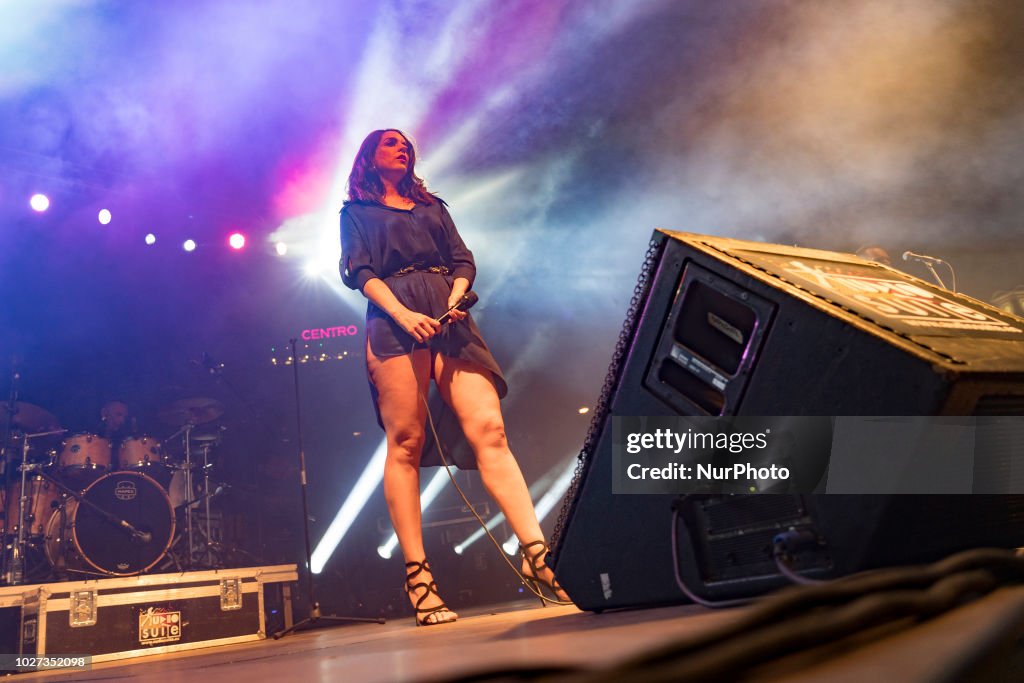 The singer Ruth Lorenzo during the performance FREDDIE FOR A DAY in