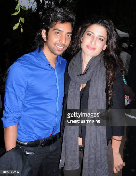 Actor Arshad Aslam and actress Tania Raymonde attend Venice Magazine's 10th Annual Hollywood Bowl Pre-Concert Picnic at the Hollywood Bowl on July 8,...