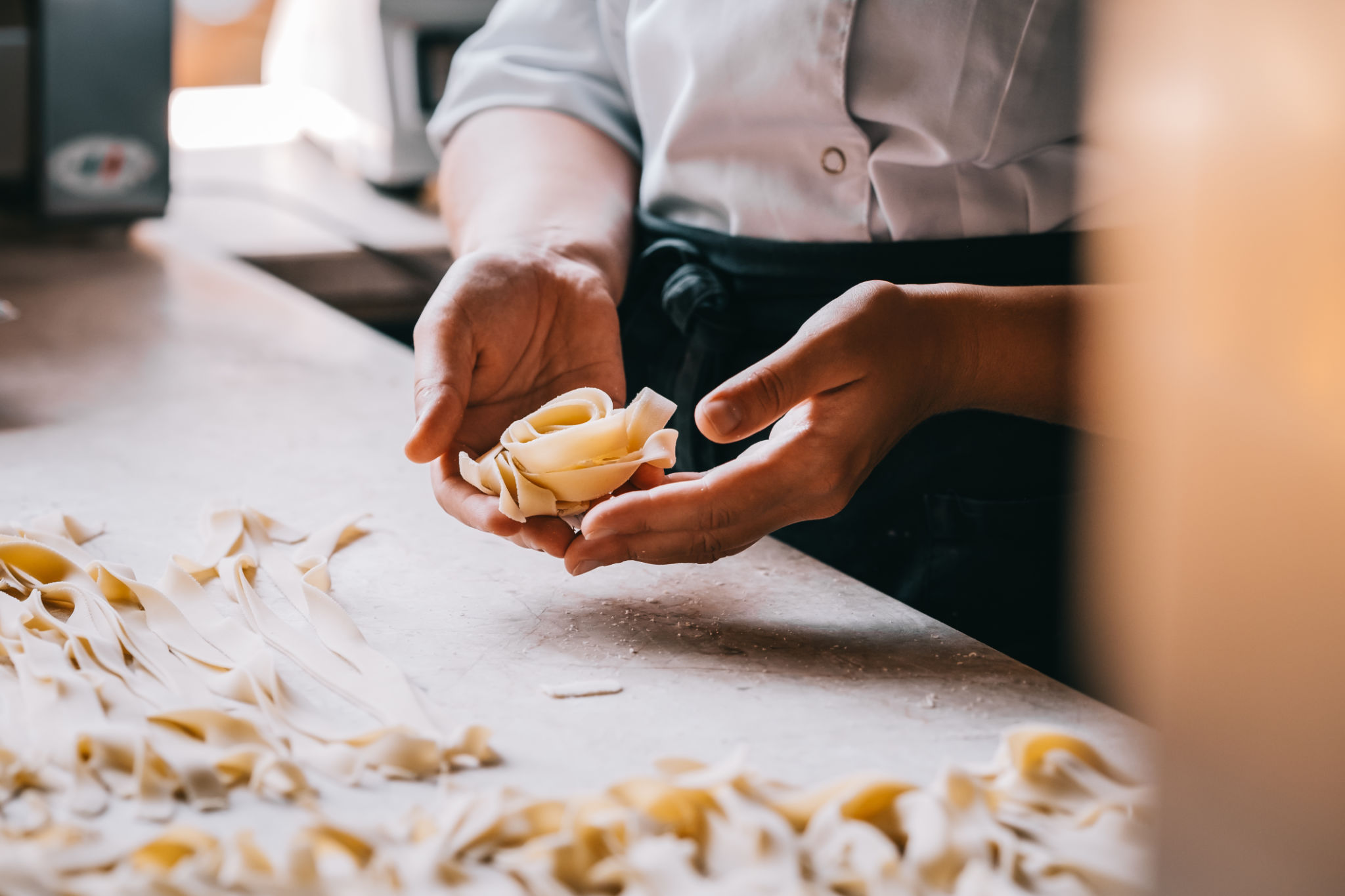 traditional pasta making
