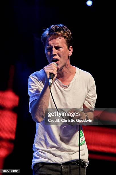 Alan Pownall performs on stage as part of iTunes Festival on July 7, 2010 in London, England.