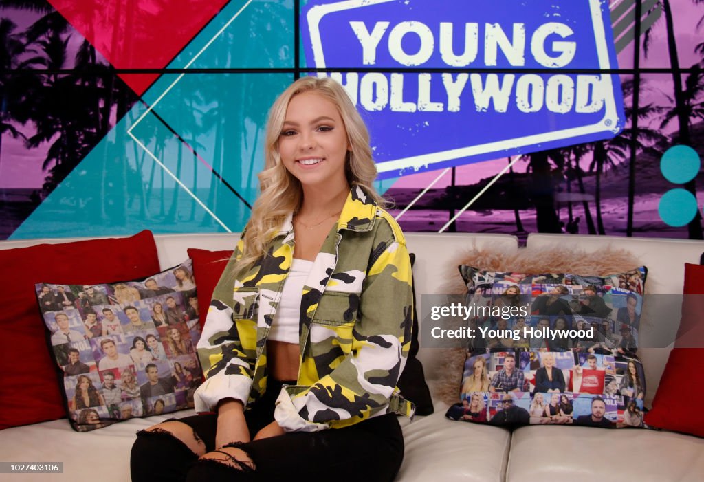 Jordyn Jones Visits Young Hollywood Studio