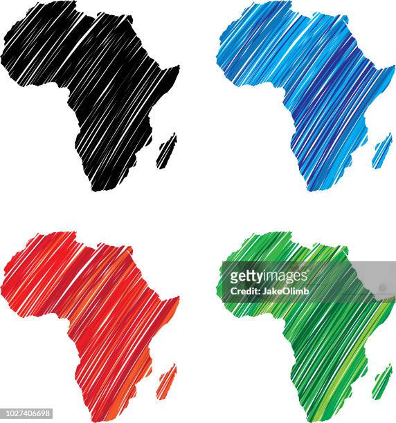 africa scribble - africa stock illustrations