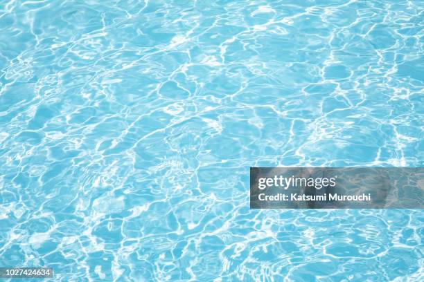 pool water surface wave texture background - wateroppervlak stockfoto's en -beelden
