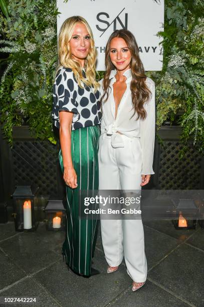 Molly Simms and Rebecca Minkoff attend Nordstrom's SOMETHING NAVY Brand Launch Dinner At The Gramercy Park Hotel on September 5, 2018 in New York...