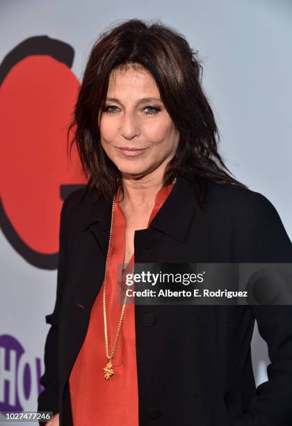 Catherine Keener attends the premiere of Showtime's "Kidding" at The Cinerama Dome on September 5, 2018 in Los Angeles, California.